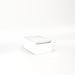 Cartesian 12-1/8" x 7-1/2" x 18-3/4" slim drawer vanity in white with slow-close full drawer and night light in 5000K temperature (cool light)