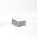 Cartesian 12-1/8" x 7-1/2" x 18-3/4" slim drawer vanity in matte gray with slow-close full drawer and night light in 5000K temperature (cool light)
