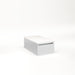 Cartesian 12-1/8" x 7-1/2" x 21-3/4" slim drawer vanity in satin white with slow-close full drawer and night light in 5000K temperature (cool light)
