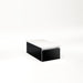 Cartesian 12-1/8" x 7-1/2" x 21-3/4" slim drawer vanity in black with slow-close full drawer and no night light