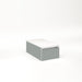 Cartesian 12-1/8" x 7-1/2" x 21-3/4" slim drawer vanity in matte gray with slow-close full drawer and selectable night light in 2700K/4000K temperature (warm/cool light)