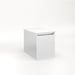 Cartesian 12-1/8" x 15" x 18-3/4" single drawer vanity in satin white with slow-close full drawer and night light in 5000K temperature (cool light)
