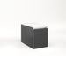 Cartesian 12-1/8" x 15" x 21-3/4" slim drawer vanity in smoke screen with slow-close full drawer and selectable night light in 2700K/4000K temperature (warm/cool light)