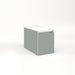 Cartesian 12-1/8" x 15" x 21-3/4" slim drawer vanity in matte gray with slow-close full drawer and selectable night light in 2700K/4000K temperature (warm/cool light)
