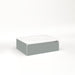 Cartesian 24-1/8" x 7-1/2" x 18-3/4" slim drawer vanity in matte gray with slow-close full drawer and selectable night light in 2700K/4000K temperature (warm/cool light)