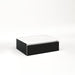 Cartesian 24-1/8" x 7-1/2" x 18-3/4" slim drawer vanity in matte black with slow-close full drawer and no night light