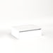 Cartesian 24-1/8" x 7-1/2" x 18-3/4" slim drawer vanity in white with slow-close plumbing drawer and night light in 5000K temperature (cool light)