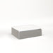 Cartesian 24-1/8" x 7-1/2" x 18-3/4" slim drawer vanity in silver screen with slow-close plumbing drawer and no night light