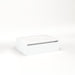 Cartesian 24-1/8" x 7-1/2" x 18-3/4" slim drawer vanity in matte white with slow-close plumbing drawer and night light in 5000K temperature (cool light)