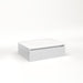 Cartesian 24-1/8" x 7-1/2" x 18-3/4" slim drawer vanity in satin white with slow-close tip out drawer and night light in 5000K temperature (cool light)