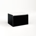 Cartesian 24-1/8" x 15" x 18-3/4" single drawer vanity in black with slow-close plumbing drawer and night light in 5000K temperature (cool light)