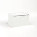 Cartesian 24-1/8" x 15" x 18-3/4" single drawer vanity in beach with slow-close plumbing drawer and night light in 5000K temperature (cool light)