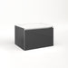 Cartesian 24-1/8" x 15" x 18-3/4" single drawer vanity in smoke screen with slow-close plumbing drawer and no night light