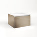 Cartesian 24-1/8" x 15" x 21-3/4" single drawer vanity in satin bronze with slow-close plumbing drawer and night light in 5000K temperature (cool light)