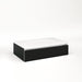 Cartesian 30-1/8" x 7-1/2" x 18-3/4" slim drawer vanity in black with slow-close full drawer and night light in 5000K temperature (cool light)