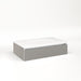 Cartesian 30-1/8" x 7-1/2" x 18-3/4" slim drawer vanity in silver screen with slow-close full drawer and night light in 5000K temperature (cool light)