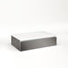 Cartesian 30-1/8" x 7-1/2" x 18-3/4" slim drawer vanity in tinted gray mirror with slow-close plumbing drawer and night light in 5000K temperature (cool light)