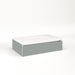 Cartesian 30-1/8" x 7-1/2" x 18-3/4" slim drawer vanity in matte gray with slow-close plumbing drawer and night light in 5000K temperature (cool light)