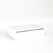 Cartesian 30-1/8" x 7-1/2" x 18-3/4" slim drawer vanity in white with slow-close tip out drawer and selectable night light in 2700K/4000K temperature (warm/cool light)
