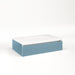 Cartesian 30-1/8" x 7-1/2" x 18-3/4" slim drawer vanity in ocean with slow-close tip out drawer and night light in 5000K temperature (cool light)