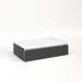 Cartesian 30-1/8" x 7-1/2" x 18-3/4" slim drawer vanity in smoke screen with slow-close tip out drawer and selectable night light in 2700K/4000K temperature (warm/cool light)