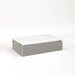Cartesian 30-1/8" x 7-1/2" x 18-3/4" slim drawer vanity in silver screen with slow-close tip out drawer and selectable night light in 2700K/4000K temperature (warm/cool light)