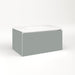 Cartesian 30-1/8" x 15" x 18-3/4" slim drawer vanity in matte gray with slow-close full drawer and selectable night light in 2700K/4000K temperature (warm/cool light)