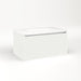 Cartesian 30-1/8" x 15" x 18-3/4" single drawer vanity in beach with slow-close plumbing drawer and night light in 5000K temperature (cool light)