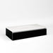 Cartesian 36-1/8" x 7-1/2" x 18-3/4" slim drawer vanity in black with slow-close full drawer and no night light