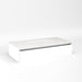 Cartesian 36-1/8" x 7-1/2" x 18-3/4" slim drawer vanity in matte white with slow-close tip out drawer and selectable night light in 2700K/4000K temperature (warm/cool light)
