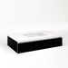 Cartesian 36-1/8" x 7-1/2" x 21-3/4" slim drawer vanity in black with slow-close full drawer and no night light