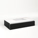 Cartesian 36-1/8" x 7-1/2" x 21-3/4" slim drawer vanity in matte black with slow-close plumbing drawer and night light in 5000K temperature (cool light)