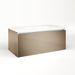 Cartesian 36-1/8" x 15" x 18-3/4" single drawer vanity in satin bronze with slow-close plumbing drawer and night light in 5000K temperature (cool light)