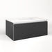 Cartesian 36-1/8" x 15" x 21-3/4" single drawer vanity in smoke screen with slow-close full drawer and no night light