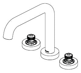 Brizo Litze T67335 Roman Tub - Less Handles