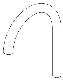 Brizo Litze RP91789BL Arc Spout Assembly