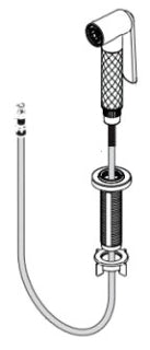 Brizo Litze RP91804BLGL Sprayer & Hose Assembly