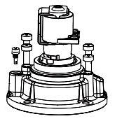 Commercial 061344A 4.8L (1.27gal) Fixed Cap Assembly for E-81T & 1600T6
