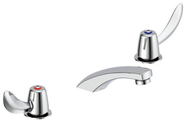 Commercial 23C1 23C332 Two Handle Widespread Bathroom Faucet - Less Pop-Up