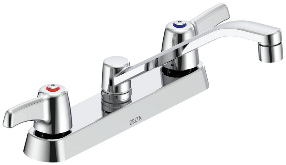 Commercial 26C3 26C3153 Two Handle 8 In Cast Deck-Mount Faucet