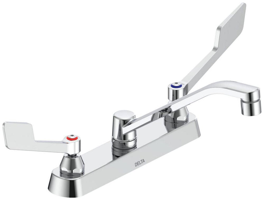 Commercial 26C3 26C3155 Two Handle 8 In Cast Deck-Mount Faucet