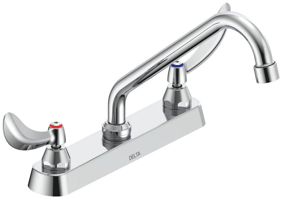 Commercial 26C3 26C3224 Two Handle 8 In Cast Deck-Mount Faucet