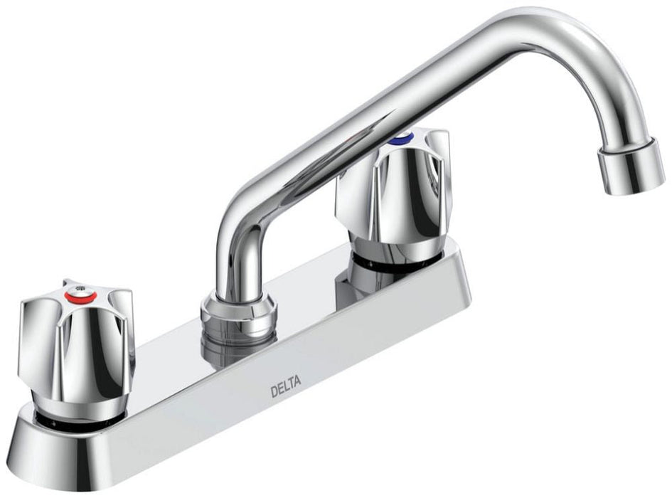 Commercial 26C3 26C3231 Two Handle 8 In Cast Deck-Mount Faucet