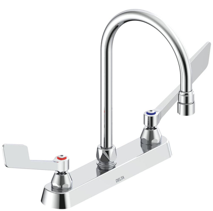 Commercial 26C3 26C3945 Two Handle 8 In Cast Deck-Mount Faucet