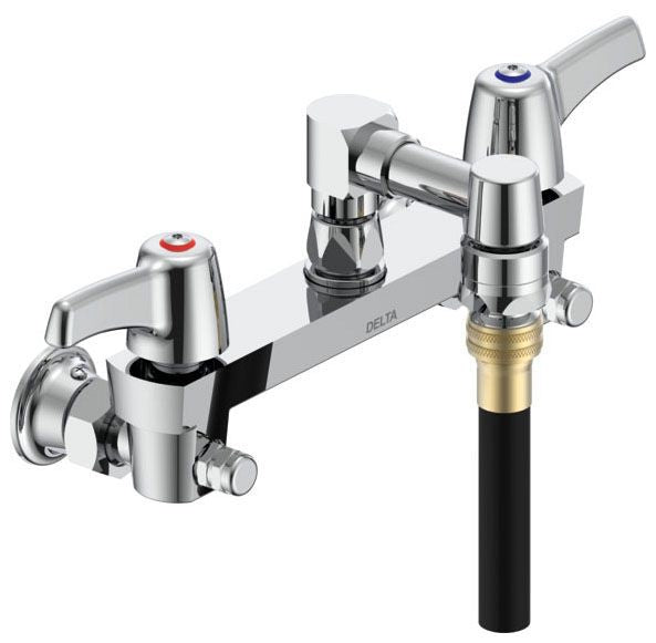 Commercial 28C8 28C8073 Two Handle 8 In Wallmount Service Sink Faucet