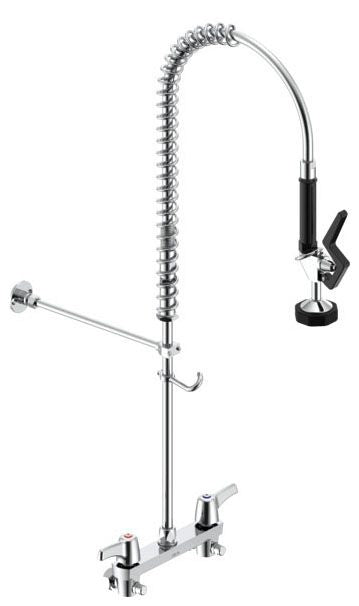 Commercial 55C 55C1513 Pre-Rinse 8 In Wallmount Faucet