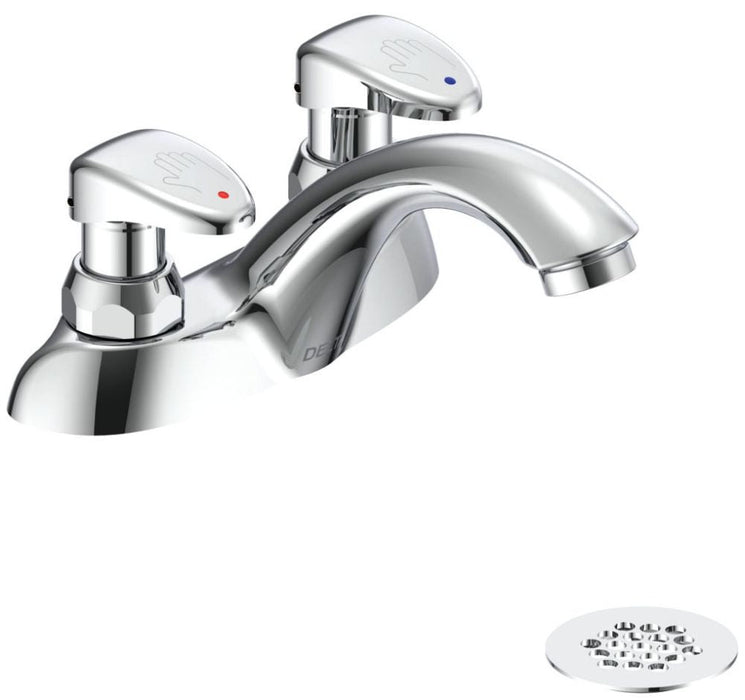 Commercial 86T 86T1053 Two Handle Metering Slow-Close Centerset Bathroom Faucet