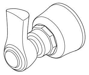 Brizo Rook RP100338PC Diverter Handle - Lever