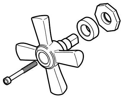 Brizo Rook RP100341PC Pressure Balance Valve Cross Handle