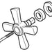 Brizo Rook RP100341PC Pressure Balance Valve Cross Handle